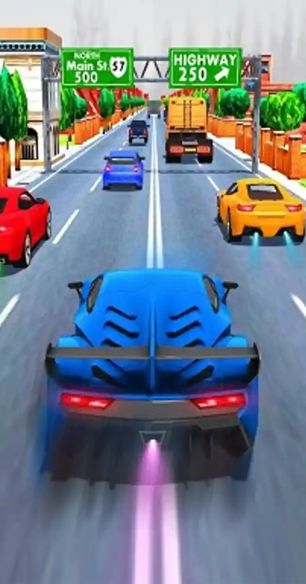 Car Racing in Fast Highway Traffic - Free Online Games - play on unvgames