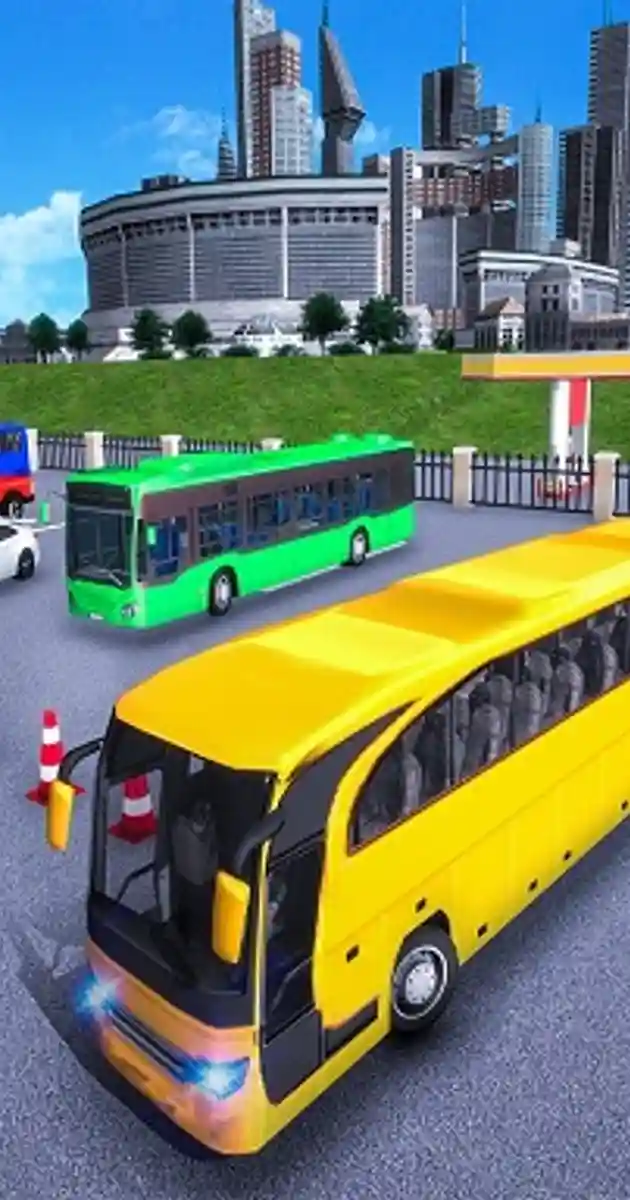 City Coach Bus Parking Adventure Simulator 2020 - Free Online Games 