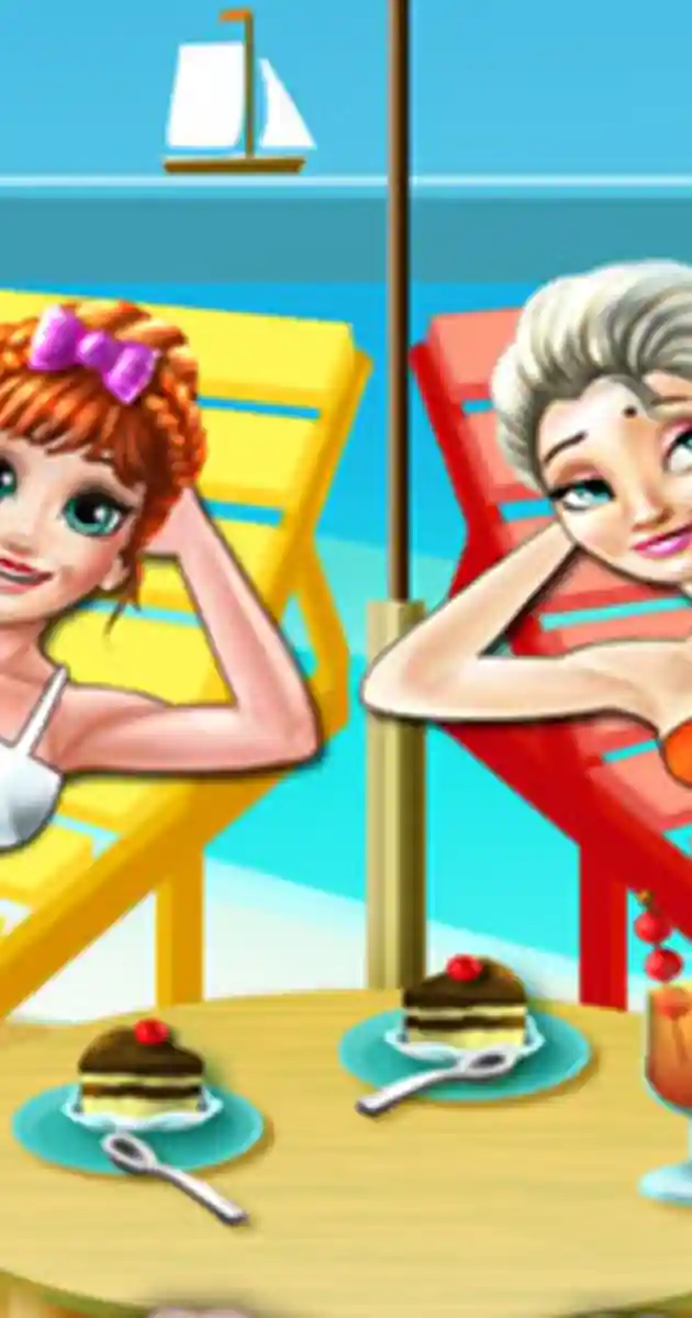 Elsa and Anna Beach Selfie - Free Online Games - 🕹️ play on unvgames