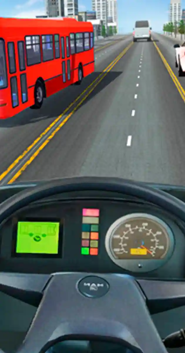 intercity bus driver 3d