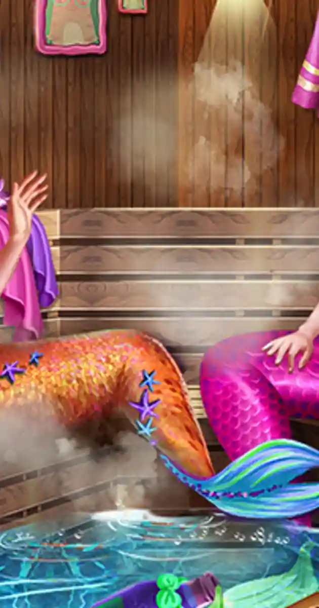 Mermaids Bffs Realife Sauna Free Online Games 🕹️ Play On Unvgames