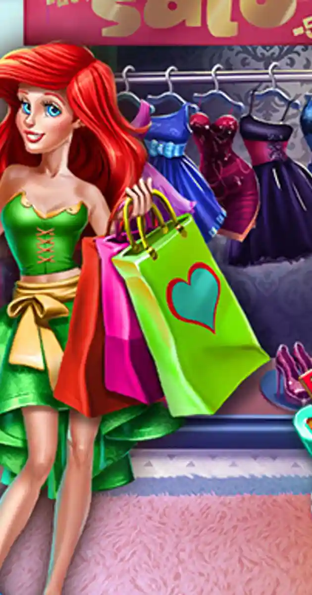 Princess Mermaid Realife Shopping Free Online Games 🕹️ Play On Unvgames